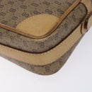 GUCCI Micro GG Supreme Shoulder Bag PVC Beige Gold Auth 131995-10