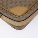 GUCCI Micro GG Supreme Shoulder Bag PVC Beige Gold Auth 131995-13