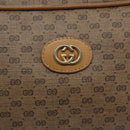 GUCCI Micro GG Supreme Shoulder Bag PVC Beige Gold Auth 131995-14