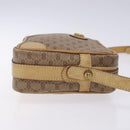 GUCCI Micro GG Supreme Shoulder Bag PVC Beige Gold Auth 131995-4