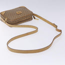 GUCCI Micro GG Supreme Shoulder Bag PVC Beige Gold Auth 131995-7