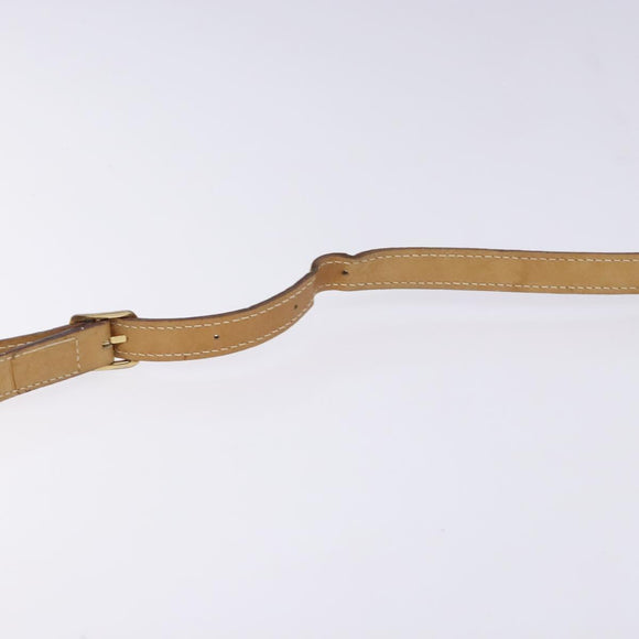 GUCCI Micro GG Supreme Shoulder Bag PVC Beige Gold Auth 131995