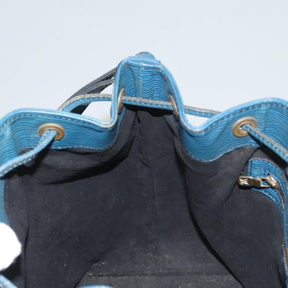 LOUIS VUITTON Epi Petit Noe Shoulder Bag Blue M44105 LV Auth 132004
