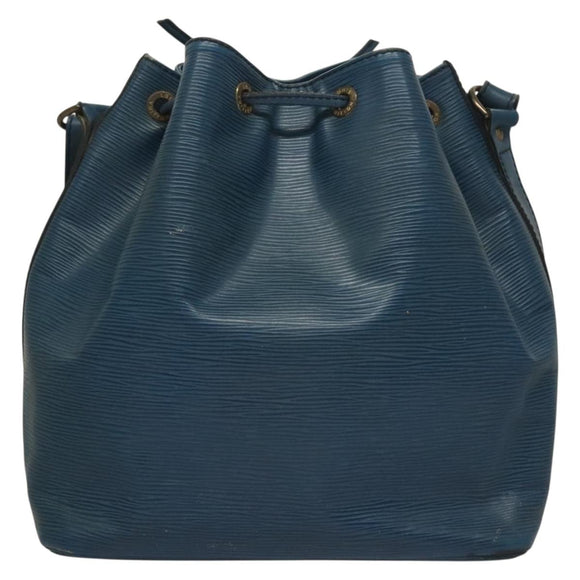 LOUIS VUITTON Epi Petit Noe Shoulder Bag Blue M44105 LV Auth 132004