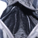 PRADA Hand Bag Nylon Black Silver Auth 132013-20