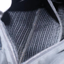 PRADA Hand Bag Nylon Black Silver Auth 132013-21