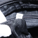 PRADA Hand Bag Nylon Black Silver Auth 132013-12