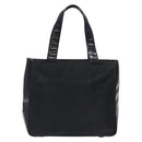 PRADA Hand Bag Nylon Black Silver Auth 132013-2