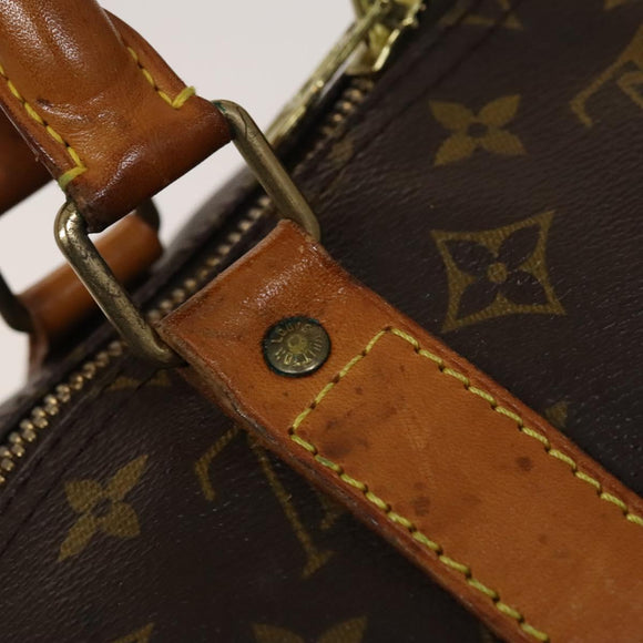 LOUIS VUITTON Monogram Keepall 55 Boston Bag M41424 LV Auth 132031