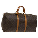 LOUIS VUITTON Monogram Keepall 55 Boston Bag M41424 LV Auth 132031-1
