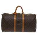 LOUIS VUITTON Monogram Keepall 55 Boston Bag M41424 LV Auth 132031-13