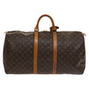 LOUIS VUITTON Monogram Keepall 55 Boston Bag M41424 LV Auth 132031-2