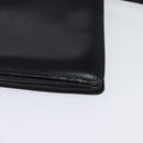 CELINE Shoulder Bag Leather Navy Gold Auth 132033-11