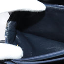 CELINE Shoulder Bag Leather Navy Gold Auth 132033-19