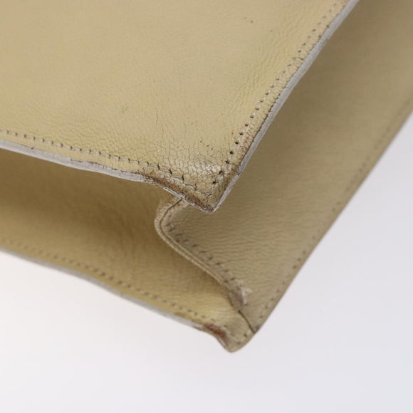 GUCCI Shoulder Bag Leather Beige Gold 001 3444 1801 Auth 132039