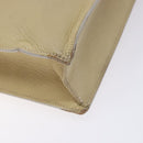 GUCCI Shoulder Bag Leather Beige Gold 001 3444 1801 Auth 132039-17