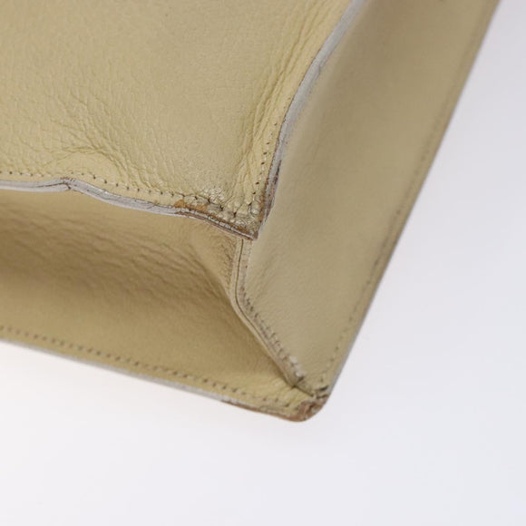 GUCCI Shoulder Bag Leather Beige Gold 001 3444 1801 Auth 132039