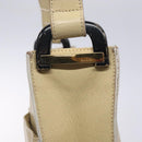 GUCCI Shoulder Bag Leather Beige Gold 001 3444 1801 Auth 132039-9