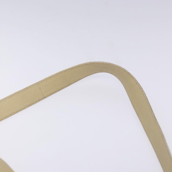 GUCCI Shoulder Bag Leather Beige Gold 001 3444 1801 Auth 132039