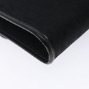 Christian Dior Trotter Canvas Chain Shoulder Bag Black Gold Auth 132040-16