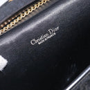 Christian Dior Trotter Canvas Chain Shoulder Bag Black Gold Auth 132040-11