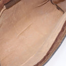 GUCCI GG Supreme Web Sherry Line Clutch Bag PVC Beige 001 014 2125 Auth 132048-13