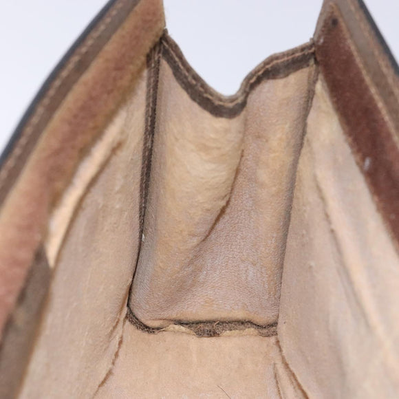 GUCCI GG Supreme Web Sherry Line Clutch Bag PVC Beige 001 014 2125 Auth 132048