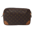 LOUIS VUITTON Monogram Compiegne 28 Clutch Bag M51845 LV Auth 132051-3