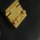 MCM Logogram Vicetos Hand Bag PVC Black Gold Auth 132056-10