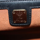 MCM Logogram Vicetos Hand Bag PVC Black Gold Auth 132056-12
