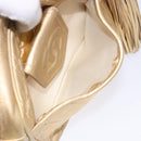 CHANEL Matelasse COCO Mark Chain Shoulder Bag Lamb Skin Gold CC Auth 132059-21