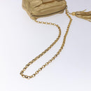 CHANEL Matelasse COCO Mark Chain Shoulder Bag Lamb Skin Gold CC Auth 132059-7