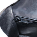 CHANEL Matelasse Shoulder Bag Lamb Skin Black Gold CC Auth 132061V-21