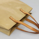 LOUIS VUITTON Monogram Vernis Reade MM Hand Bag Beige M91141 LV Auth 132069-6