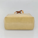 LOUIS VUITTON Monogram Vernis Reade MM Hand Bag Beige M91141 LV Auth 132069-5