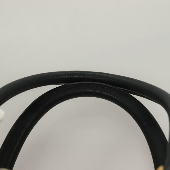 GUCCI GG Supreme Sherry Line Hand Bag PVC Navy Gold Red Auth 132074