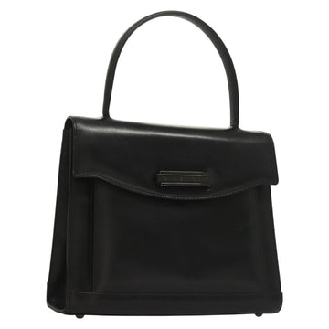 GIVENCHY Hand Bag Leather Black Auth 132077