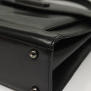 GIVENCHY Hand Bag Leather Black Auth 132077-11