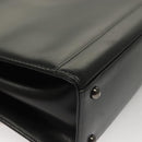 GIVENCHY Hand Bag Leather Black Auth 132077-12