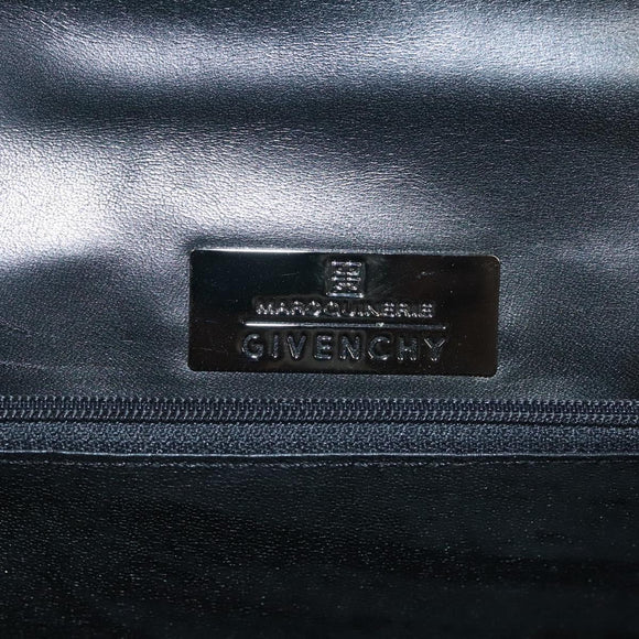 GIVENCHY Hand Bag Leather Black Auth 132077