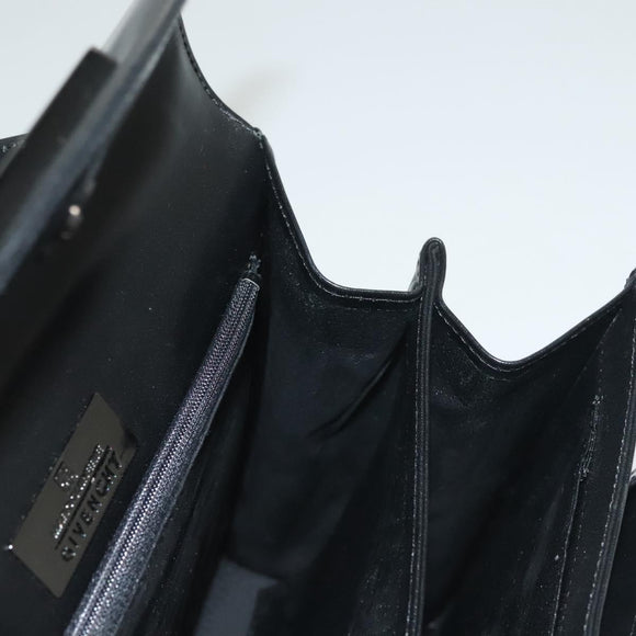 GIVENCHY Hand Bag Leather Black Auth 132077