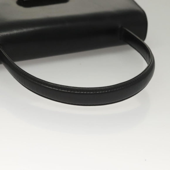 GIVENCHY Hand Bag Leather Black Auth 132077