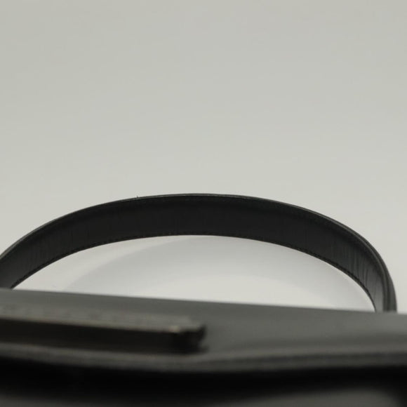 GIVENCHY Hand Bag Leather Black Auth 132077