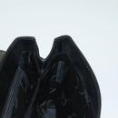 Salvatore Ferragamo Gancini Hand Bag Leather Black Gold Auth 132079-22