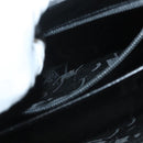 Salvatore Ferragamo Gancini Hand Bag Leather Black Gold Auth 132079-24