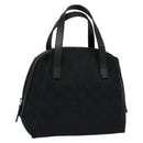 GUCCI GG Canvas Hand Bag Black 124542 Auth 132081-1