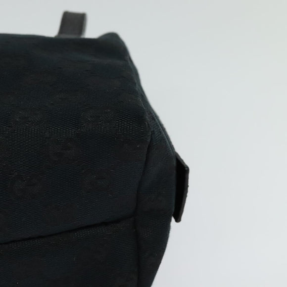 GUCCI GG Canvas Hand Bag Black 124542 Auth 132081