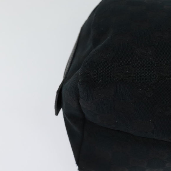 GUCCI GG Canvas Hand Bag Black 124542 Auth 132081