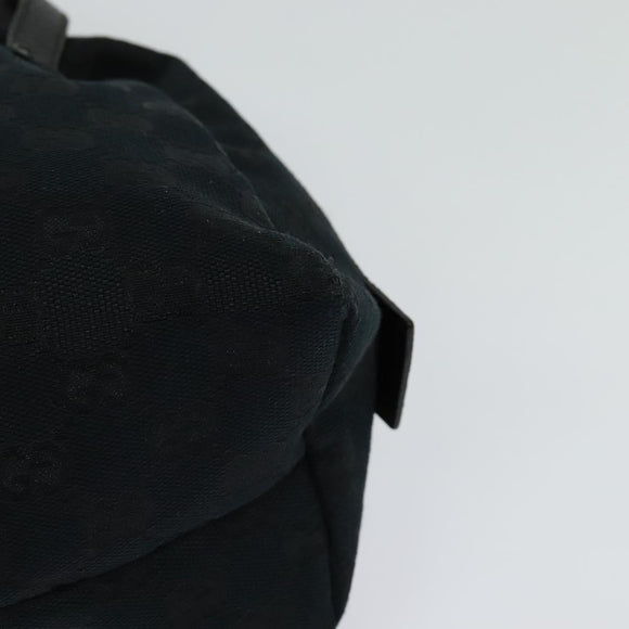 GUCCI GG Canvas Hand Bag Black 124542 Auth 132081