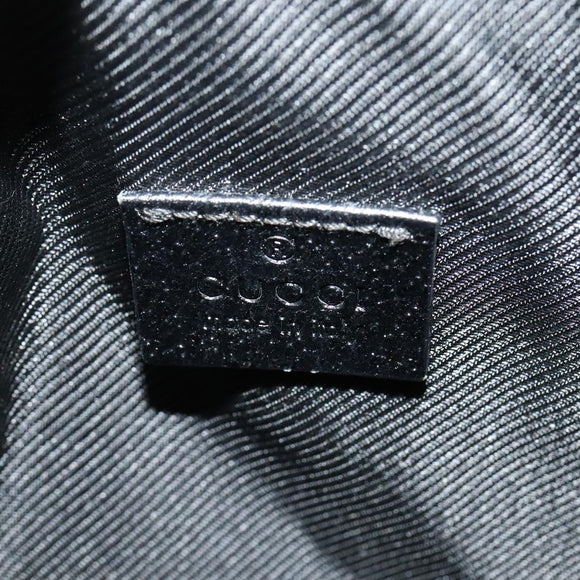 GUCCI GG Canvas Hand Bag Black 124542 Auth 132081